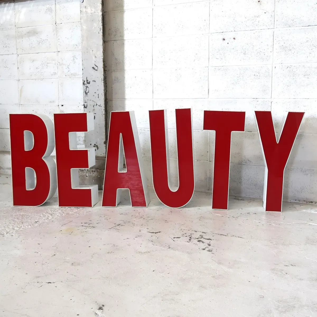 ビンテージ レターサイン E