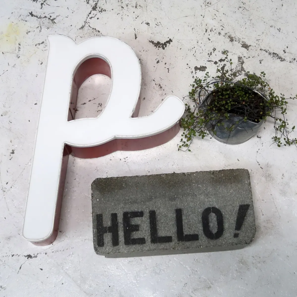 ビンテージ レターサイン p