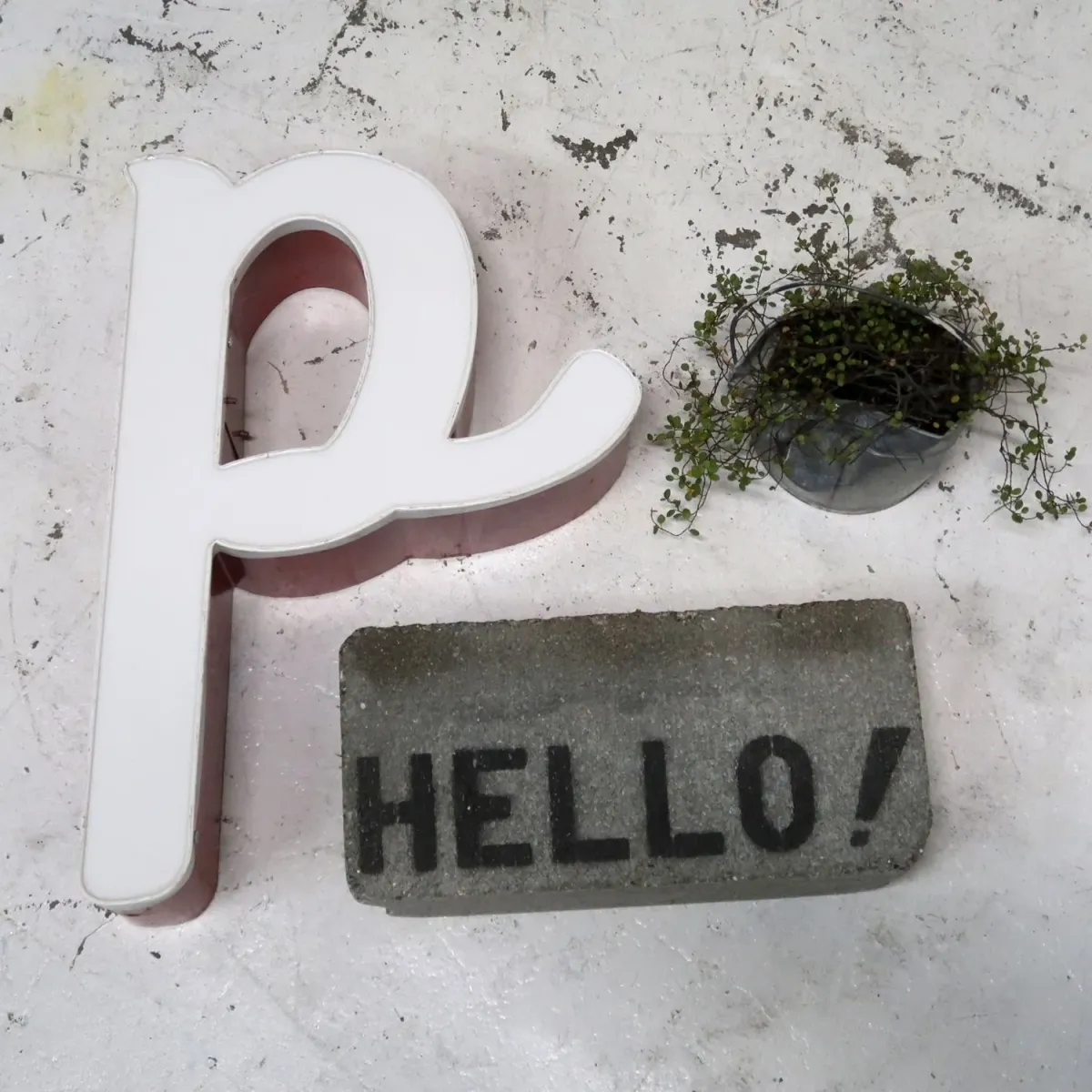 ビンテージ レターサイン p