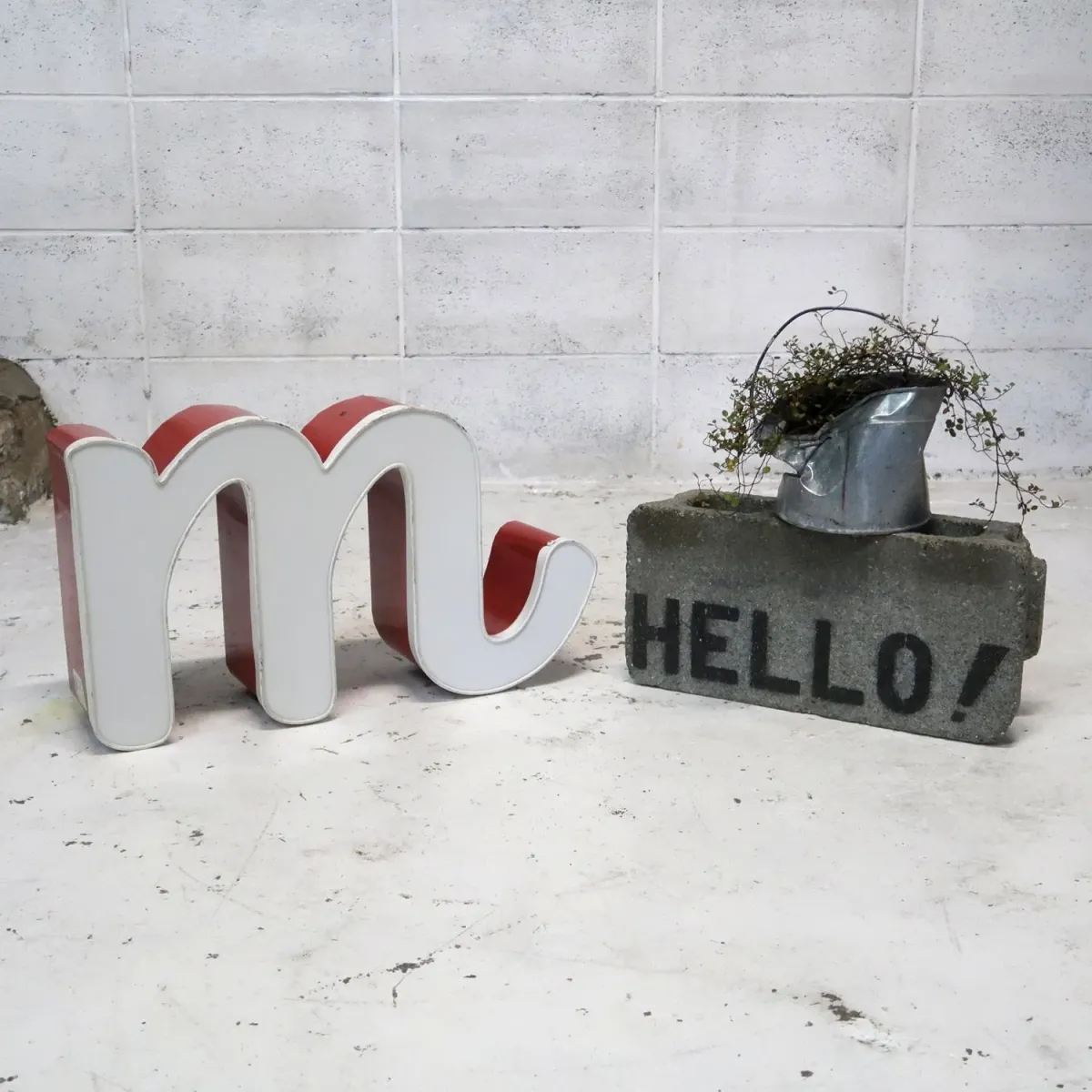 ビンテージ レターサイン m