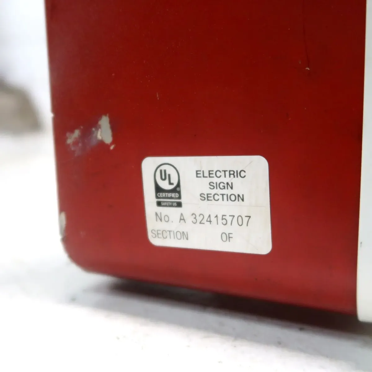 ビンテージ レターサイン m