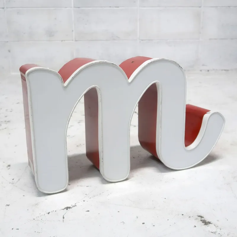 ビンテージ レターサイン m