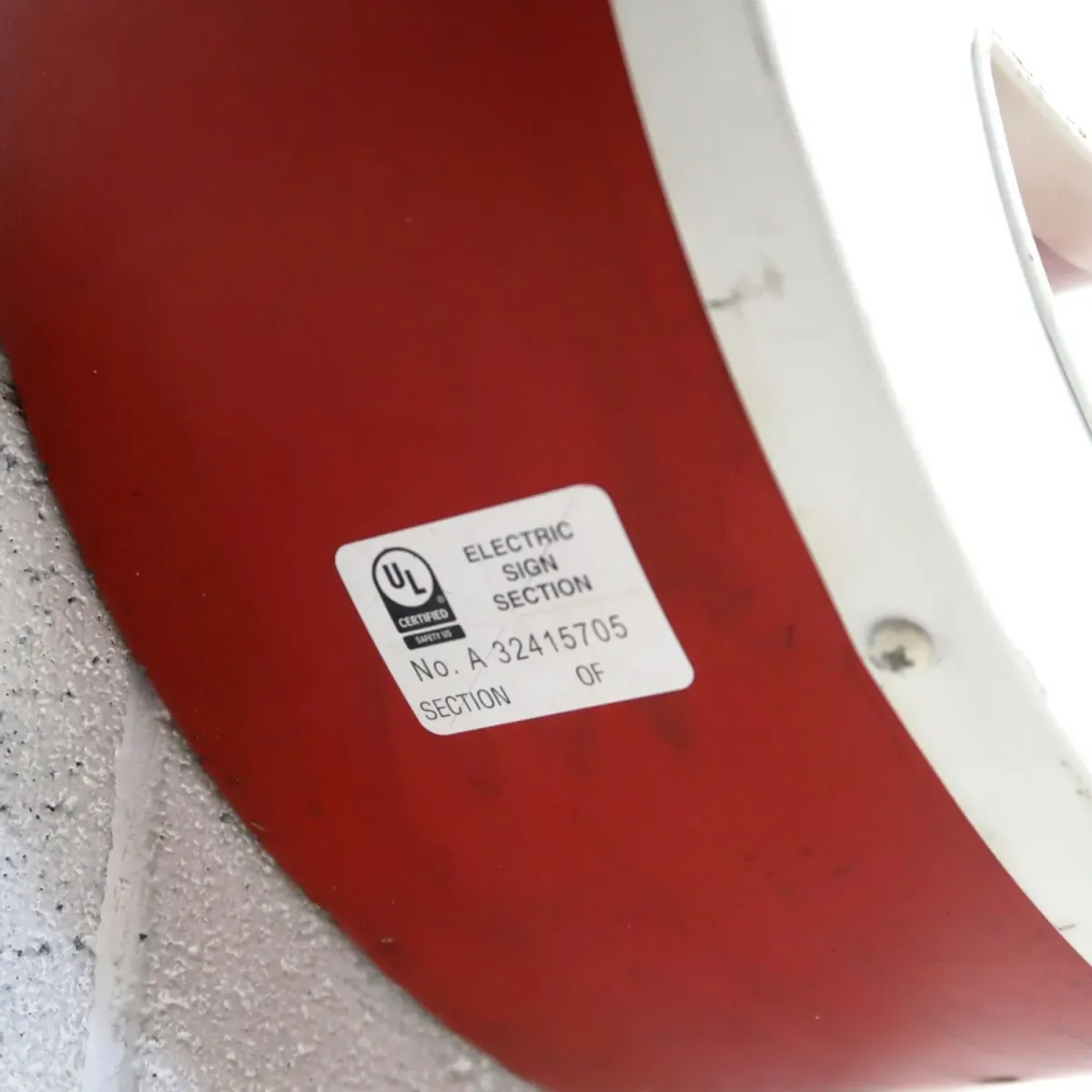 ビンテージ レターサイン e