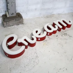 ビンテージ レターサイン e