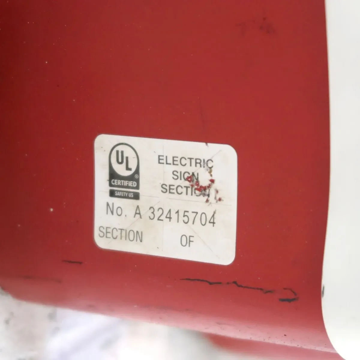 ビンテージ レターサイン r