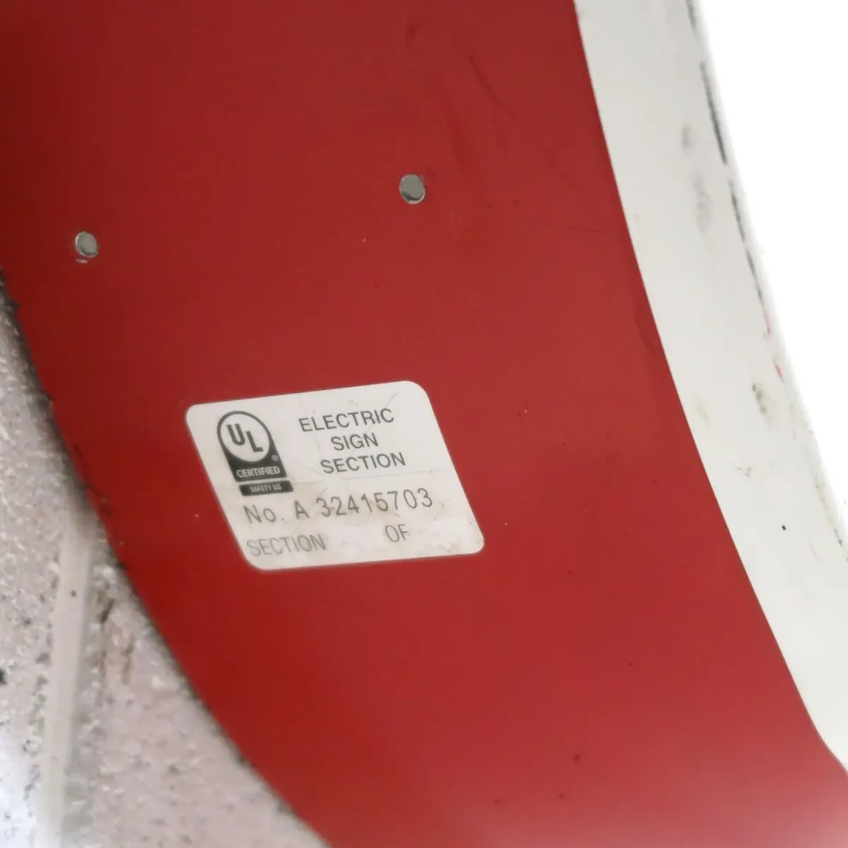 ビンテージ レターサイン C