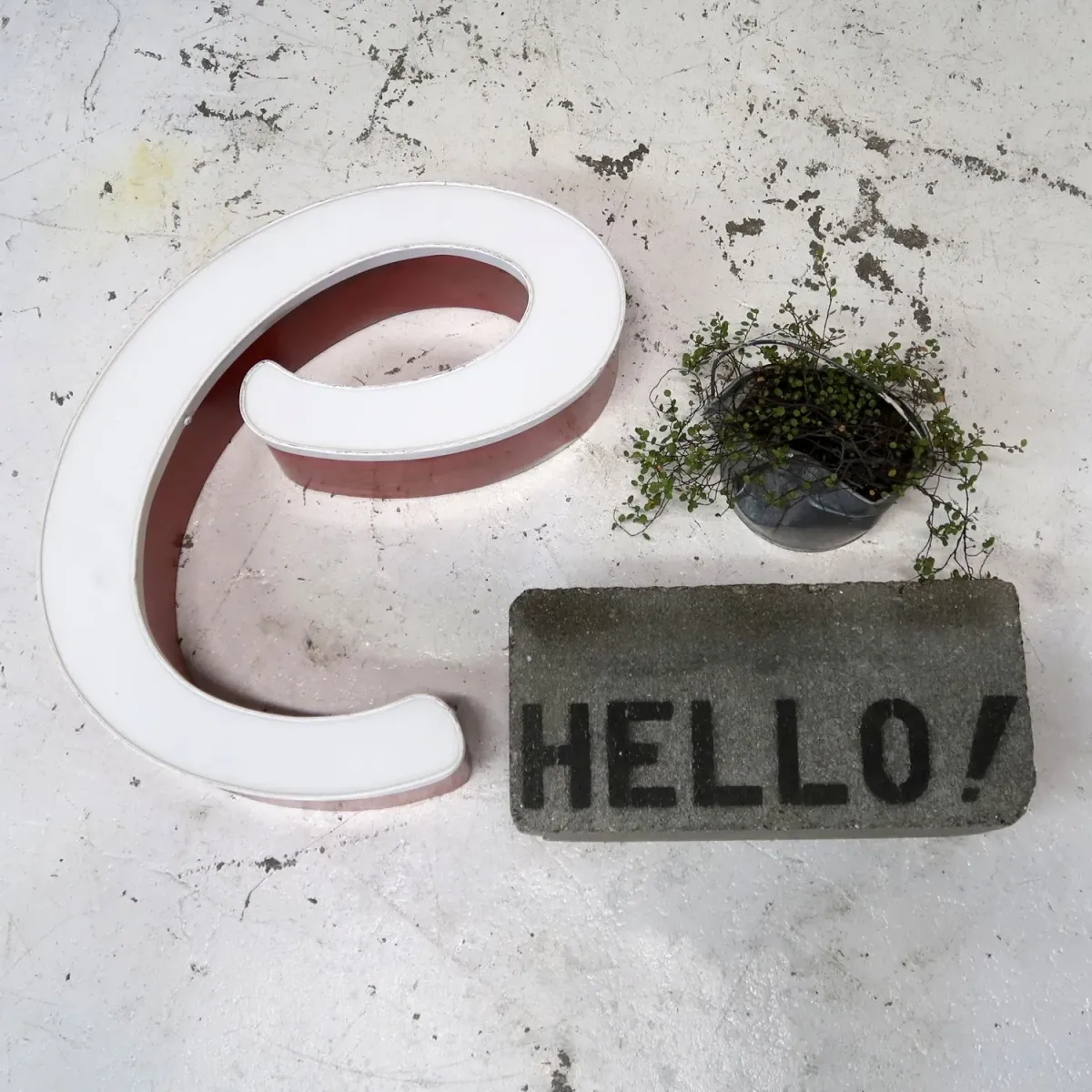 ビンテージ レターサイン C