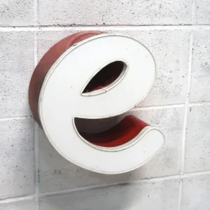 ビンテージ レターサイン e