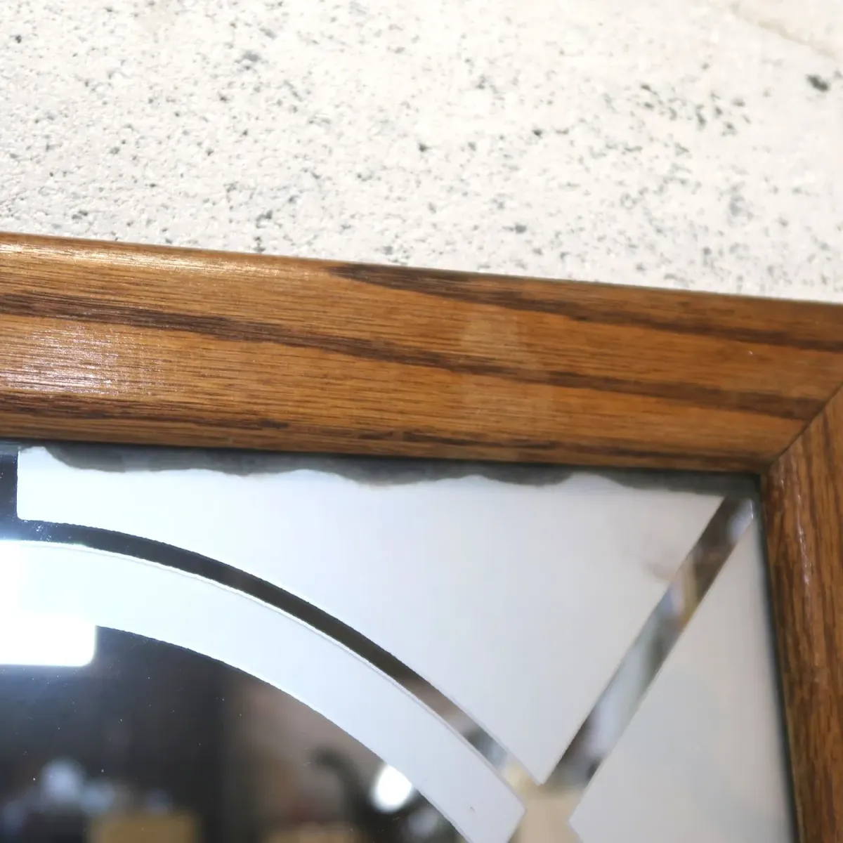 ビンテージ ウッドフレーム ウォールミラー