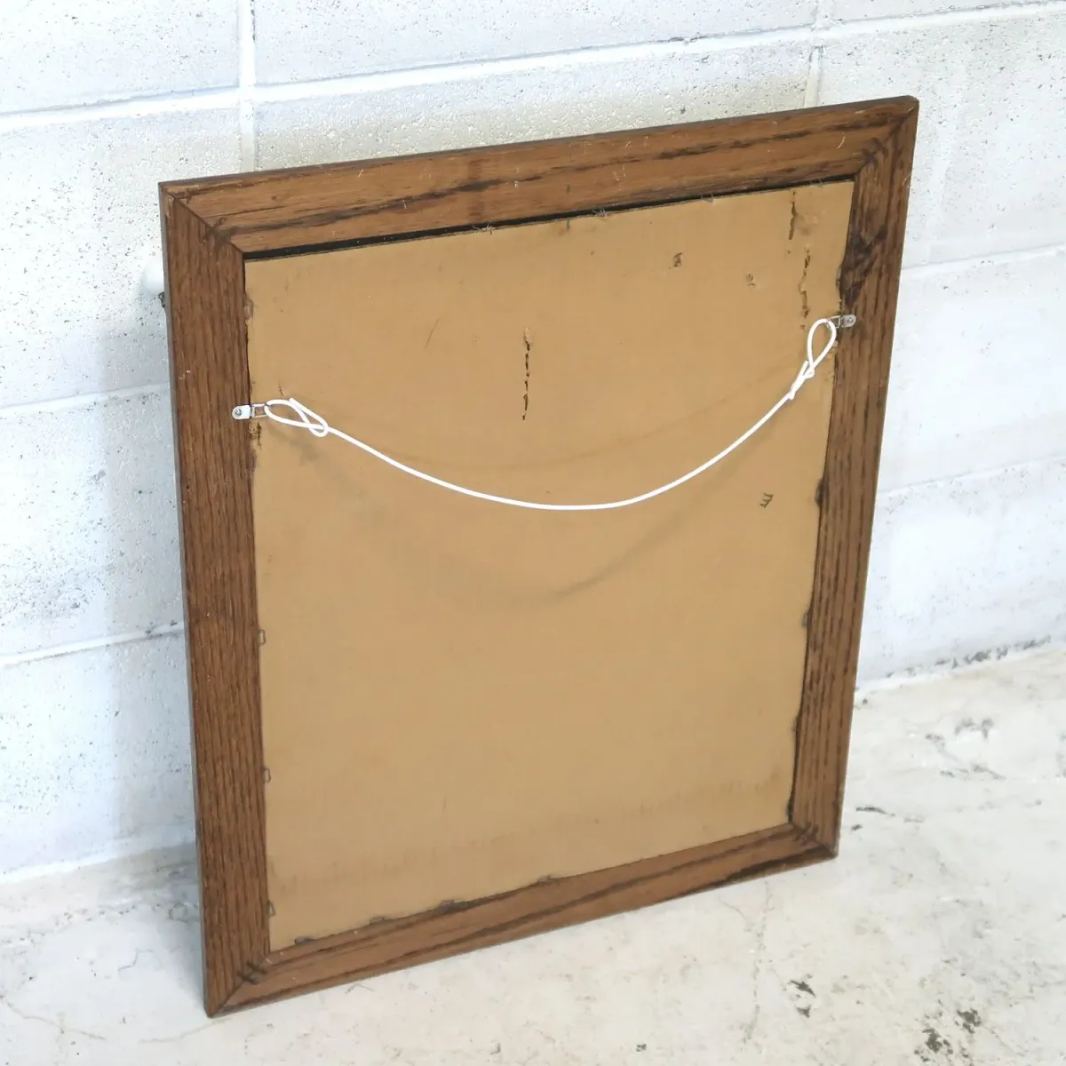 ビンテージ ウッドフレーム ウォールミラー
