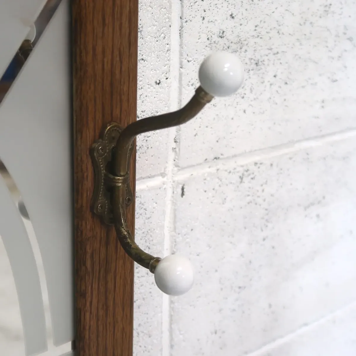 ビンテージ ウッドフレーム ウォールミラー