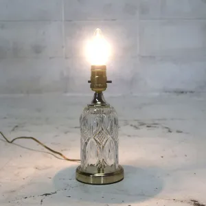 アンティーク ガラスベース テーブルランプ