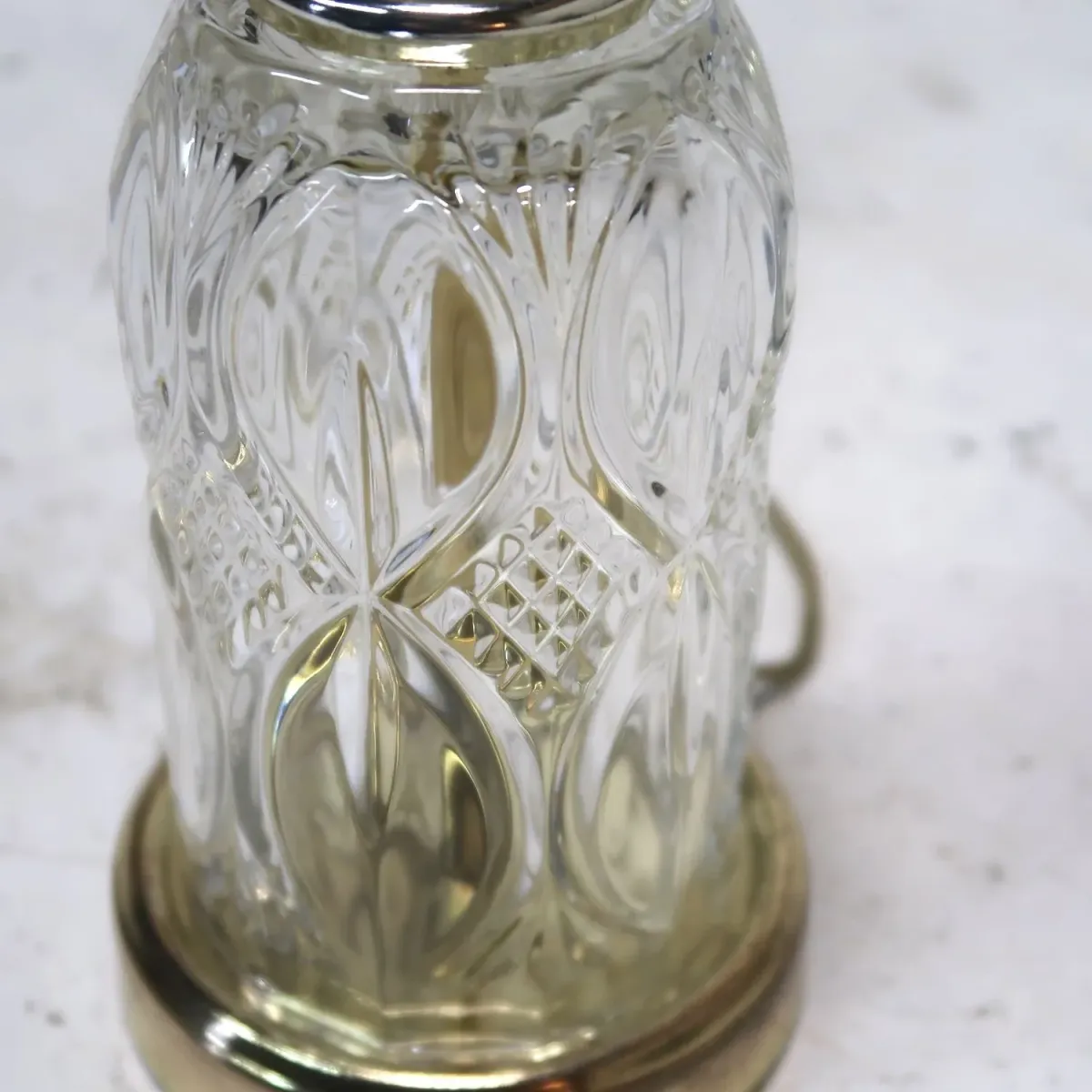 アンティーク ガラスベース テーブルランプ