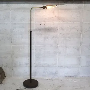 アンティーク ゴールドメタル フロアランプ