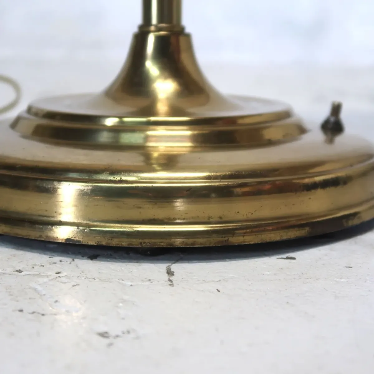 アンティーク ファイバーシェード フロアランプ