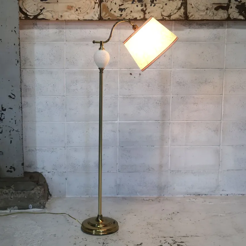 アンティーク ファイバーシェード フロアランプ