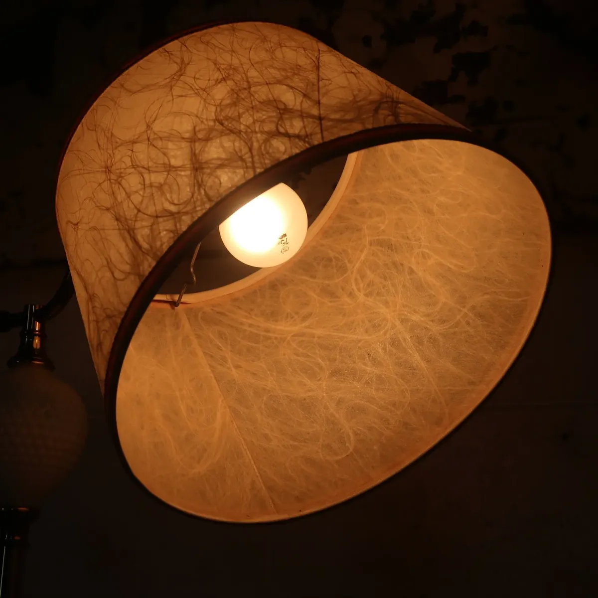 アンティーク ファイバーシェード フロアランプ