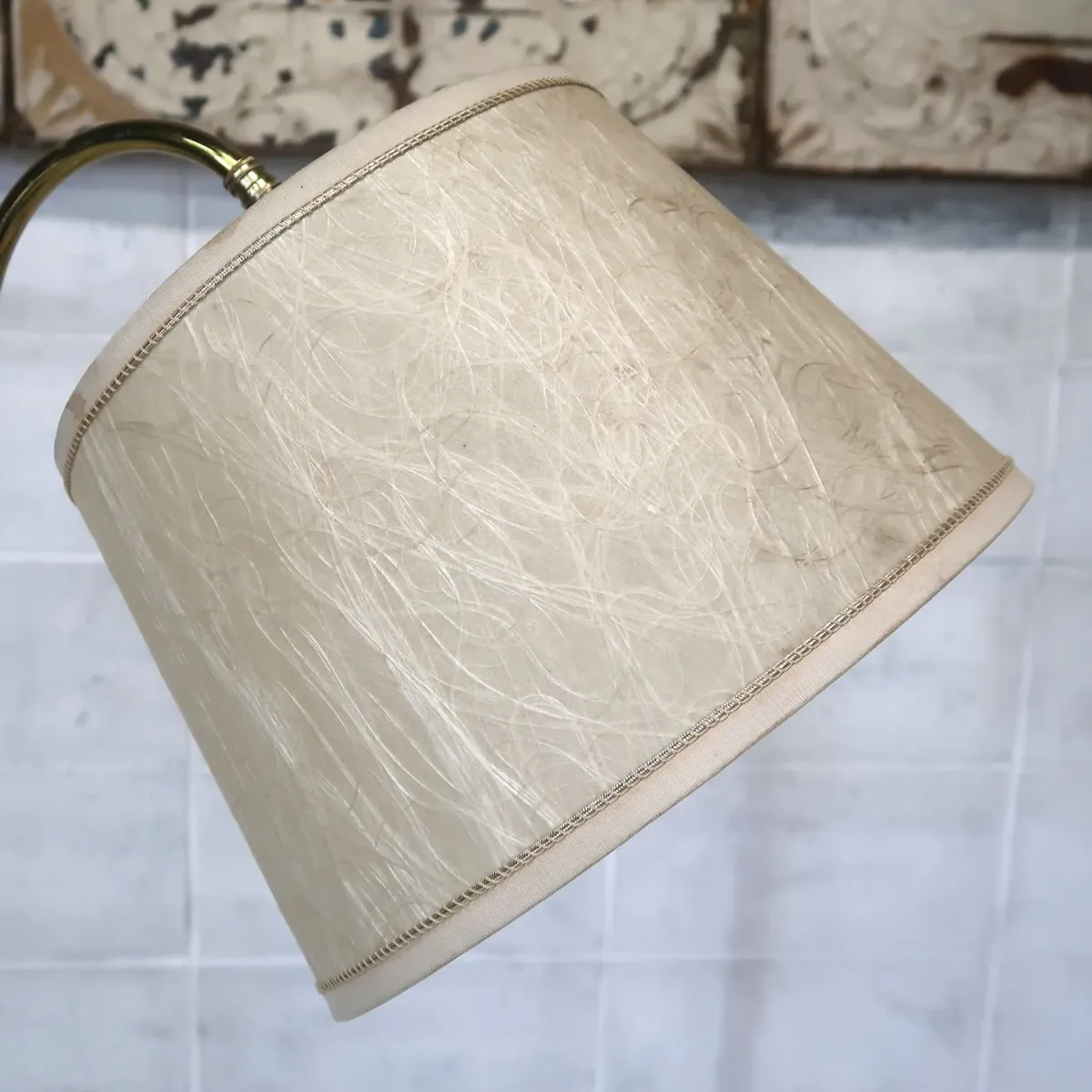 アンティーク ファイバーシェード フロアランプ