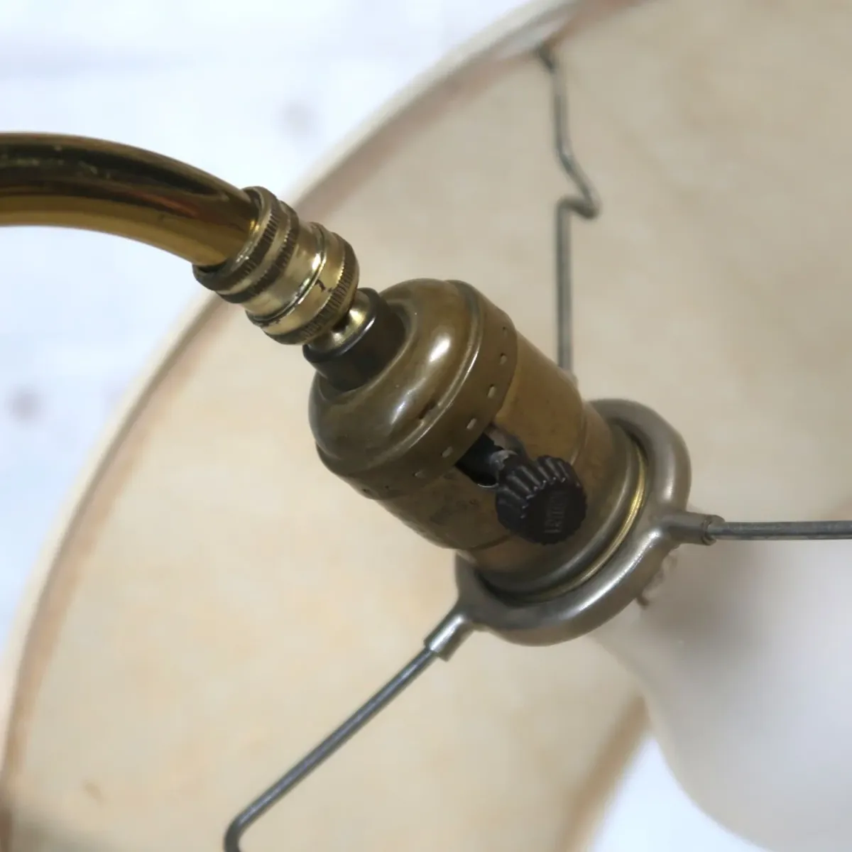 アンティーク ファイバーシェード フロアランプ