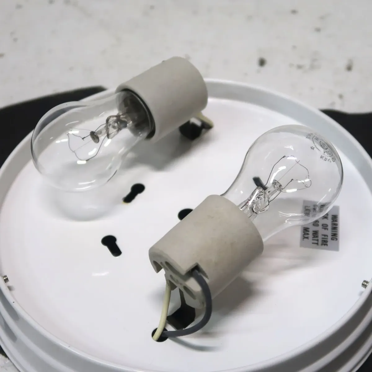 ガラスシェード シーリングランプ 2灯