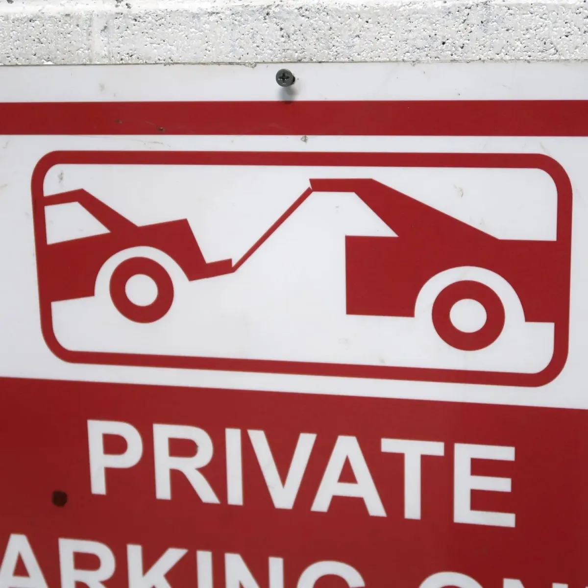 ロードサイン PRIVATE PARKING ONLY