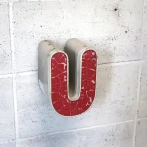 ビンテージ レターサイン ミニサイズ U