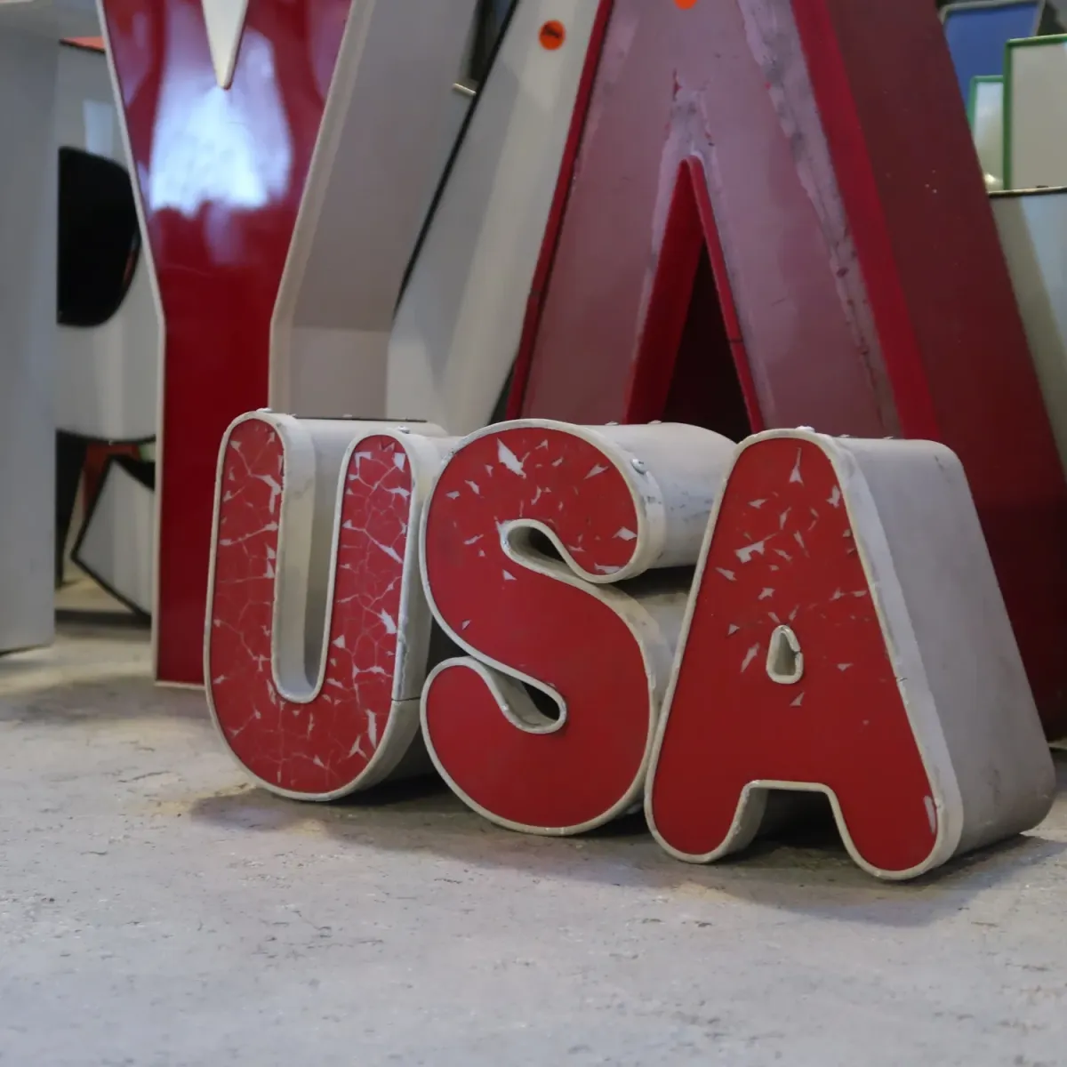 ビンテージ レターサイン ミニサイズ A