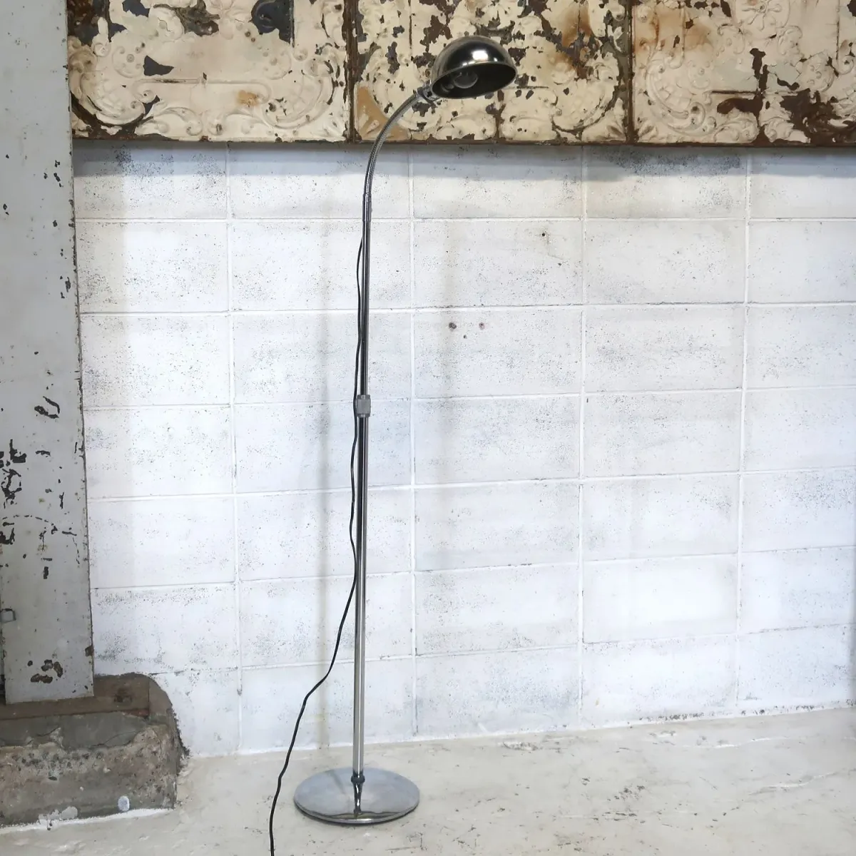 50's〜 ビンテージ インダストリアル フロアランプ