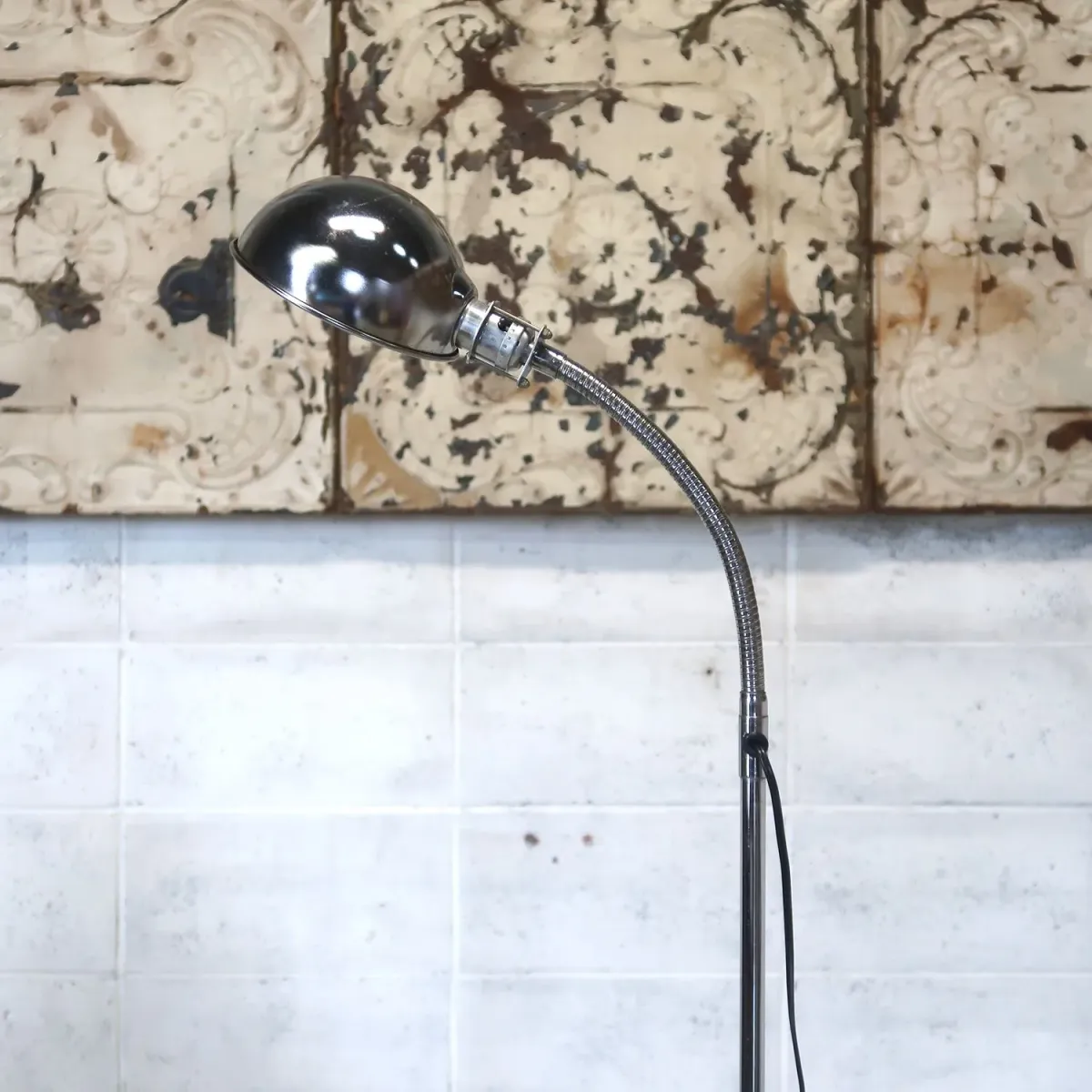 50's〜 ビンテージ インダストリアル フロアランプ