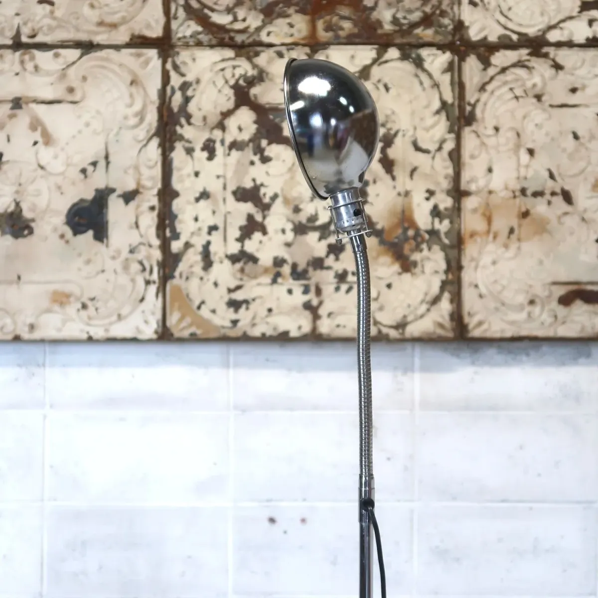 50's〜 ビンテージ インダストリアル フロアランプ