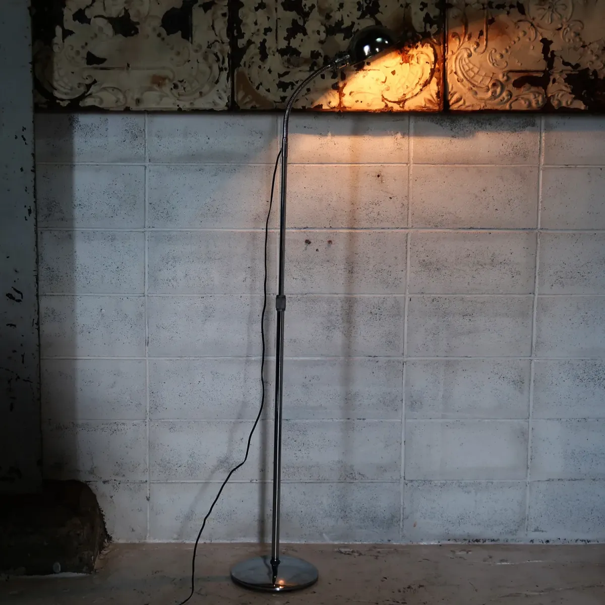 50's〜 ビンテージ インダストリアル フロアランプ