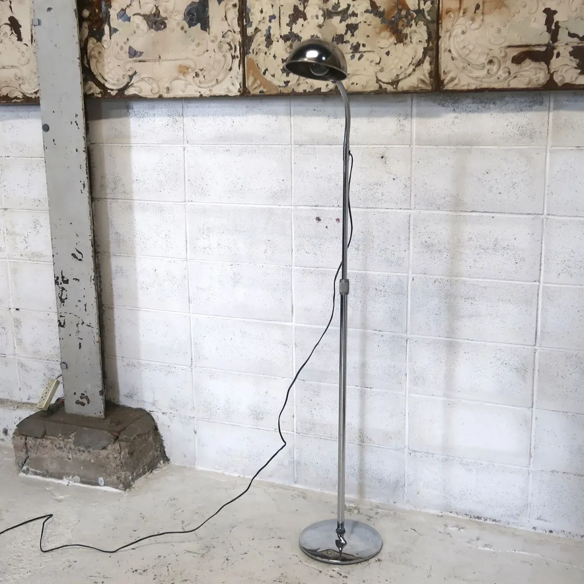 50's〜 ビンテージ インダストリアル フロアランプ