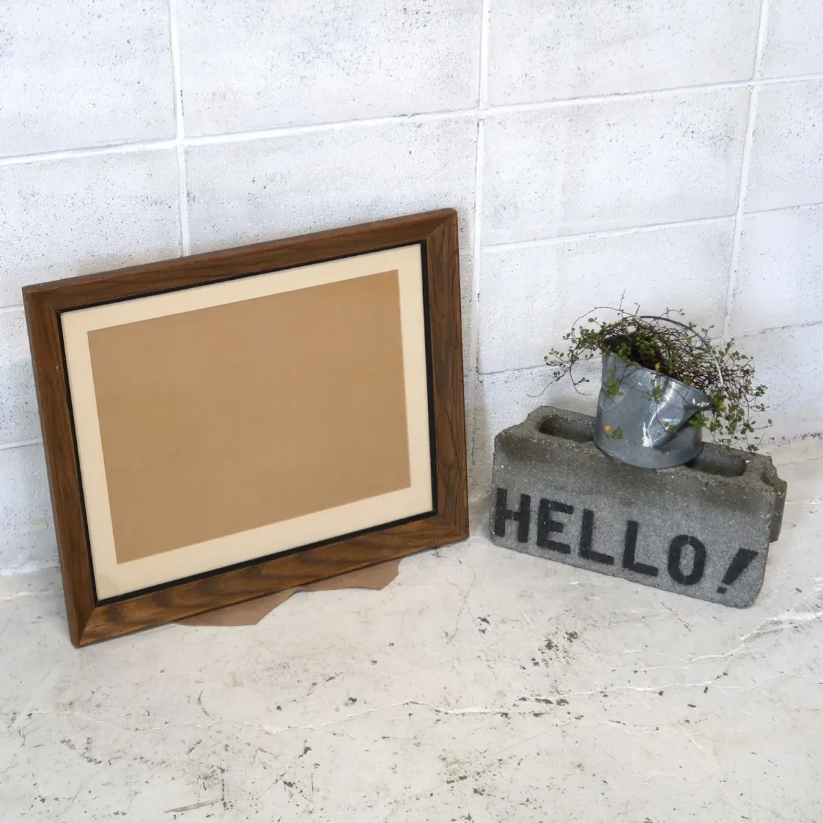 ビンテージ ウッドフレーム 額縁