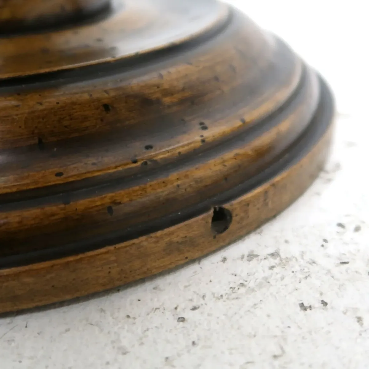 アンティーク ウッドベース フロアランプ