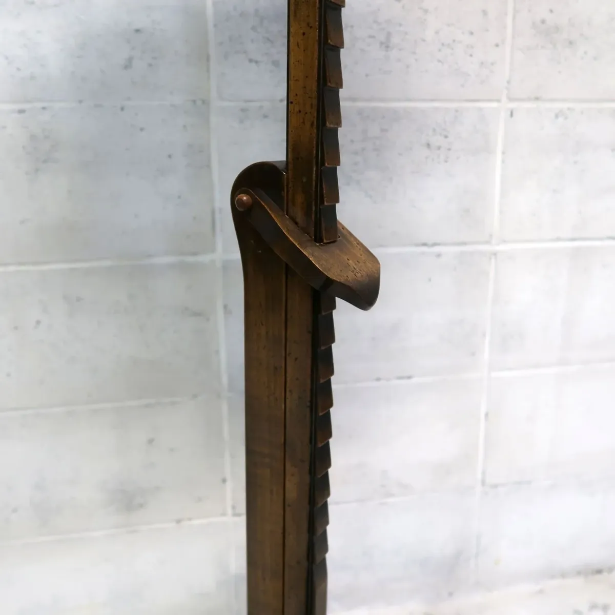 アンティーク ウッドベース フロアランプ