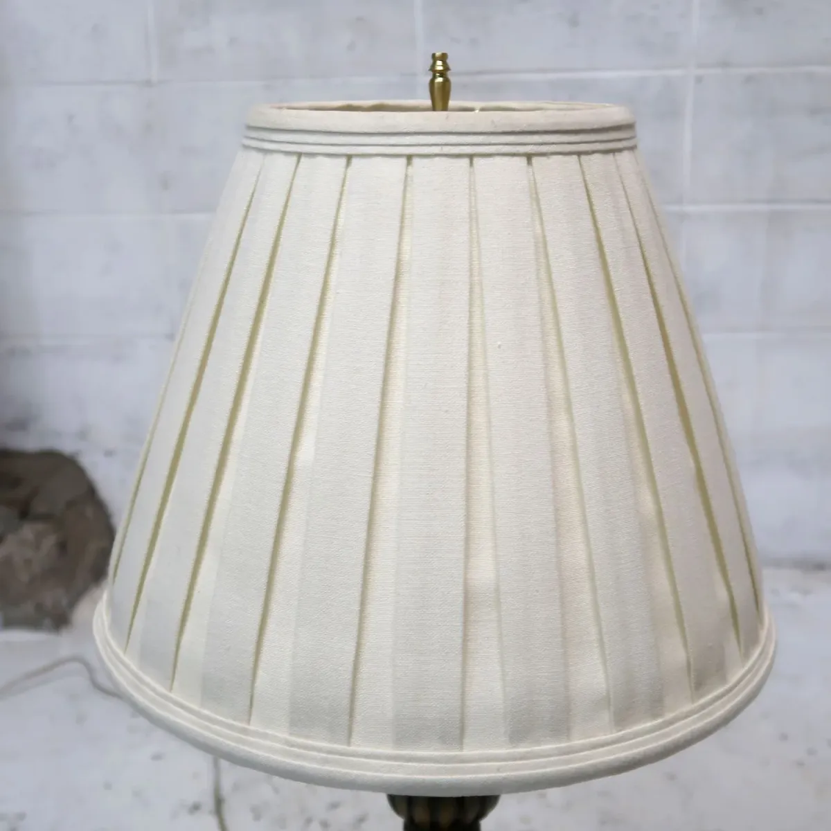 アンティーク ガラスベース テーブルランプ