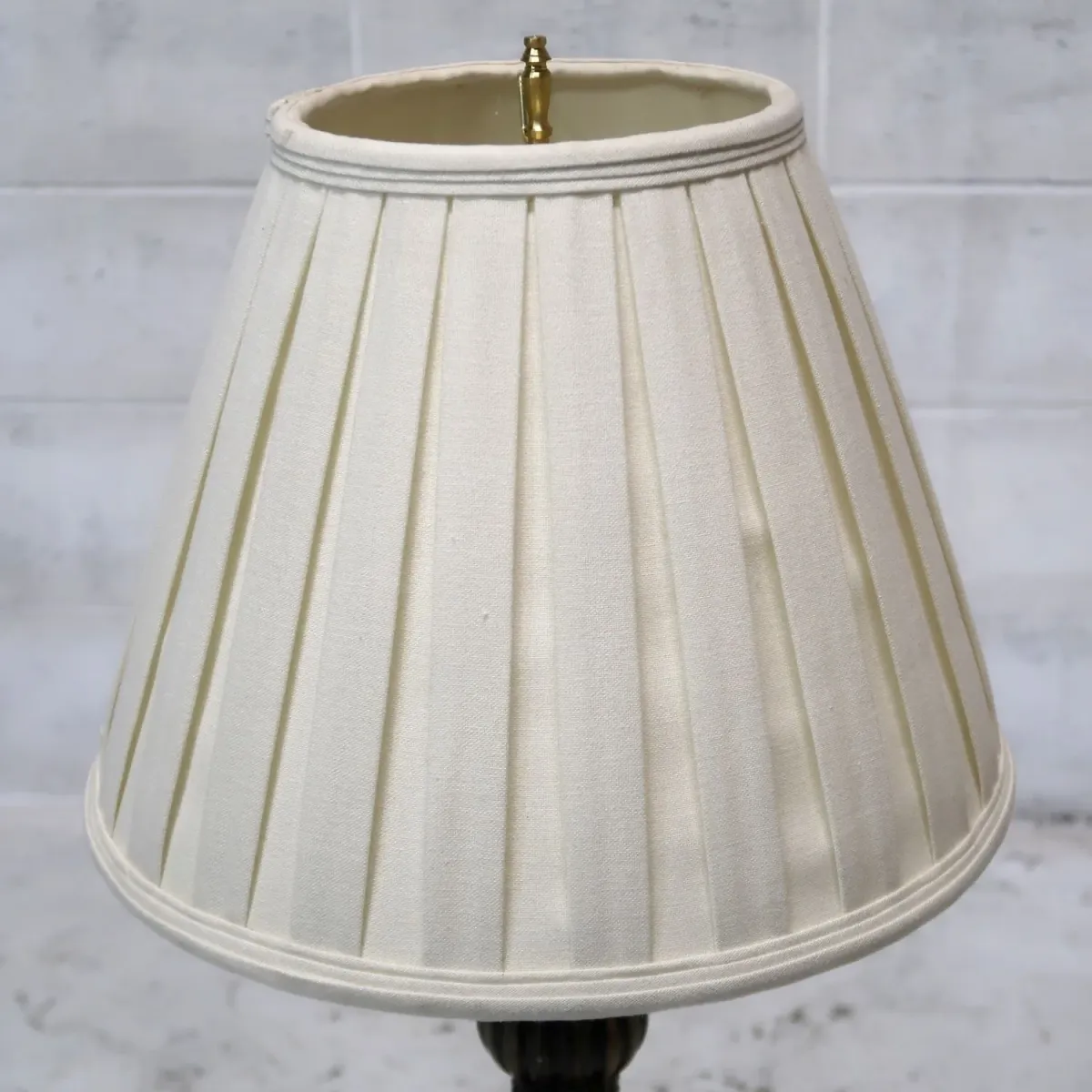 アンティーク ガラスベース テーブルランプ