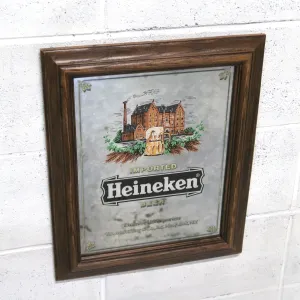 Heineken ビンテージ パブミラー