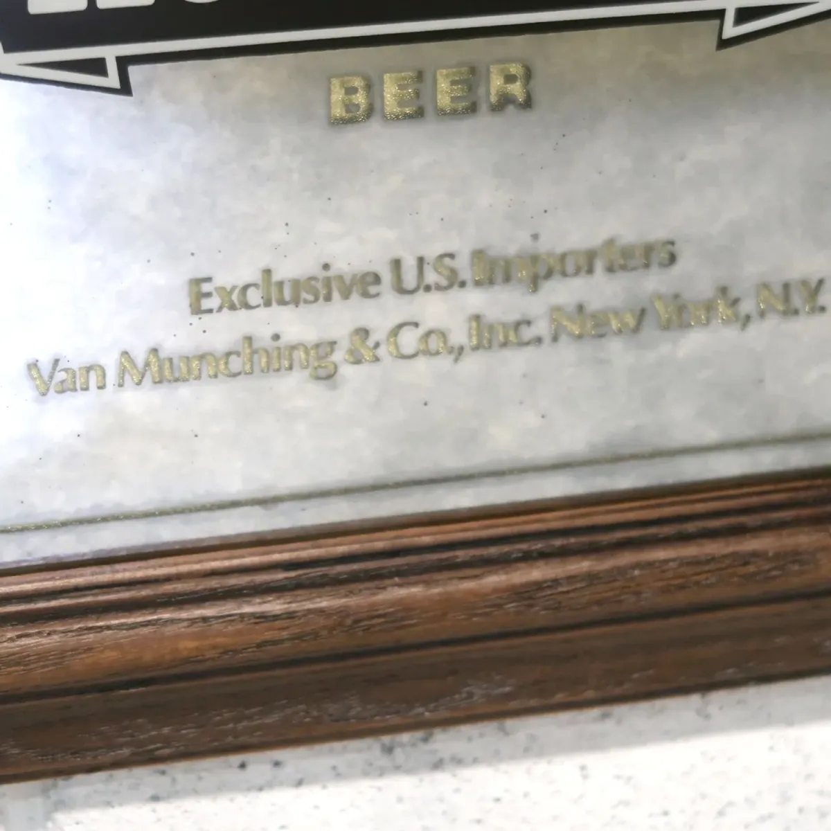 Heineken ビンテージ パブミラー