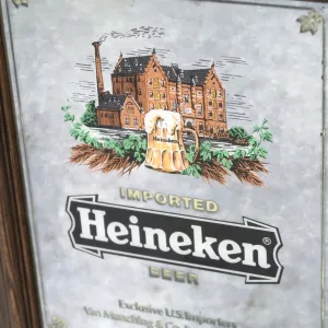 Heineken ビンテージ パブミラー