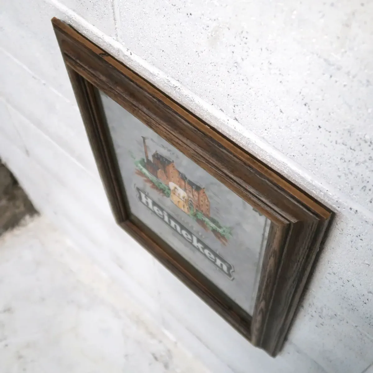 Heineken ビンテージ パブミラー