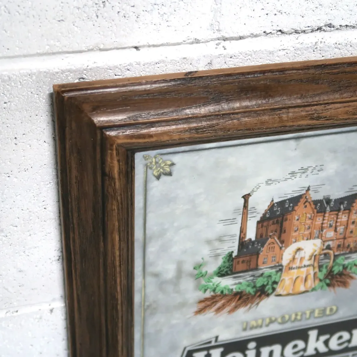 Heineken ビンテージ パブミラー