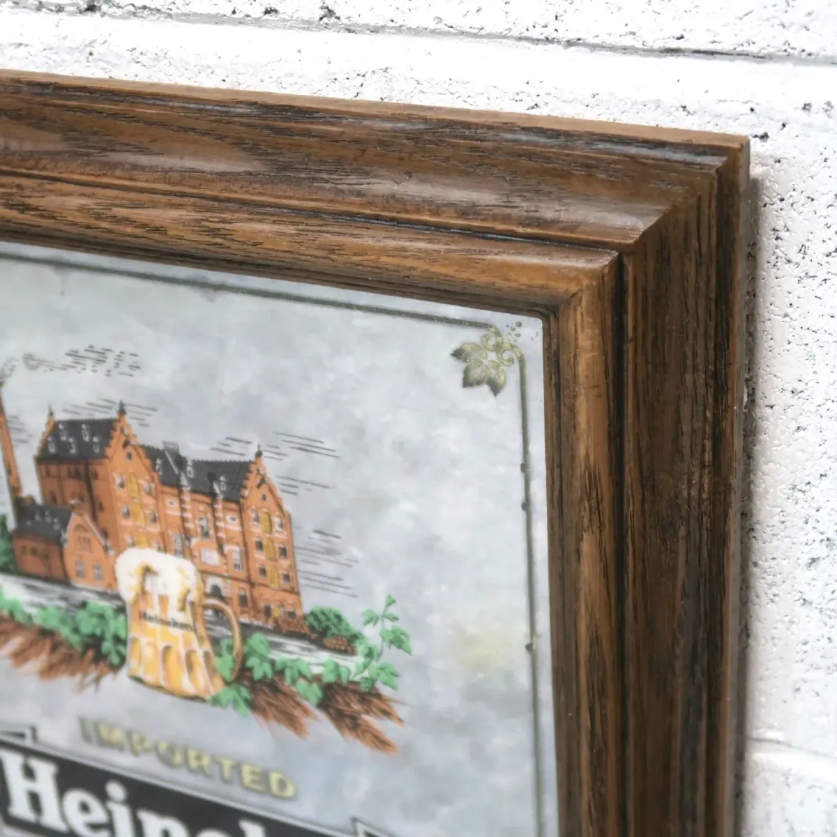 Heineken ビンテージ パブミラー