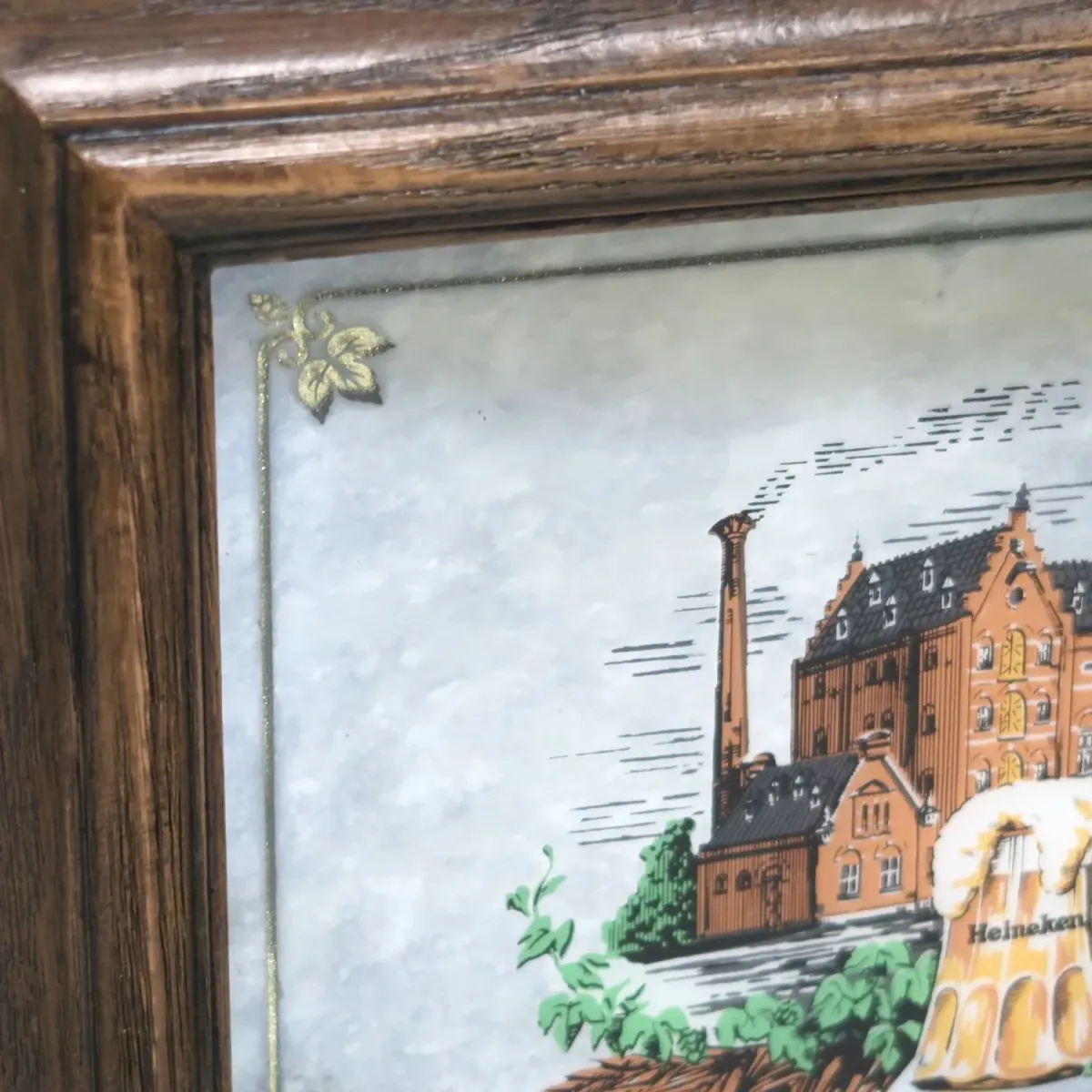 Heineken ビンテージ パブミラー