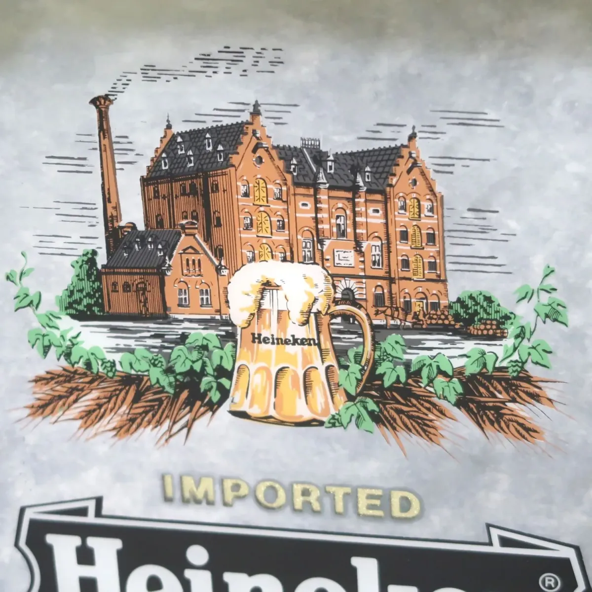 Heineken ビンテージ パブミラー