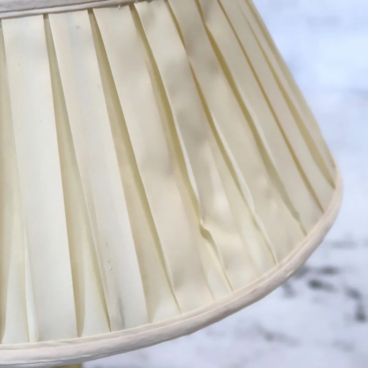 Ethan Allen アンティーク ゴールドメタル テーブルランプ 2灯