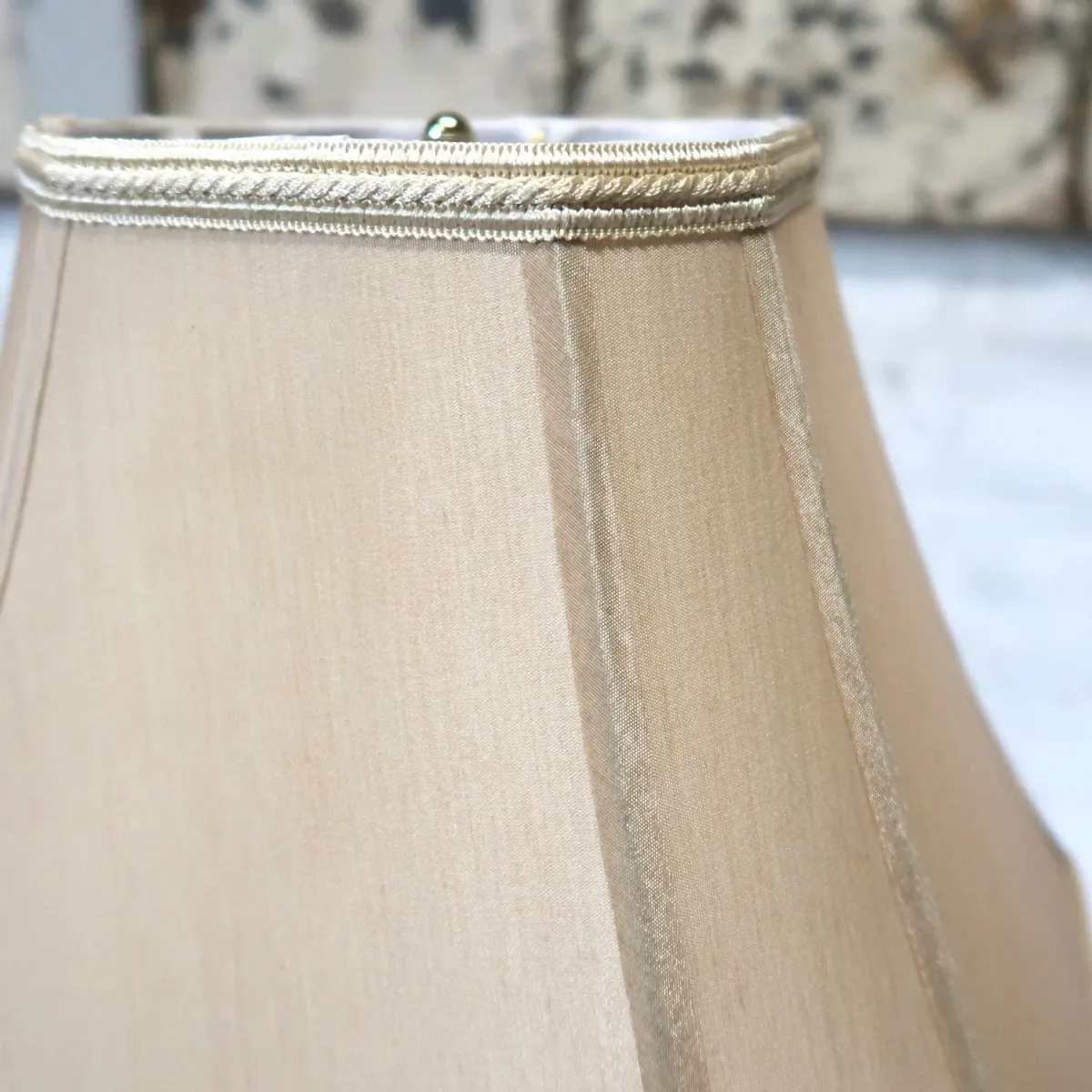 アンティーク ゴールドメタル フロアランプ