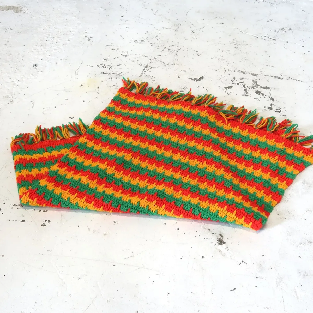 ビンテージ ニットブランケット