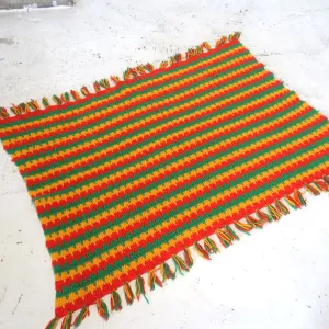 ビンテージ ニットブランケット