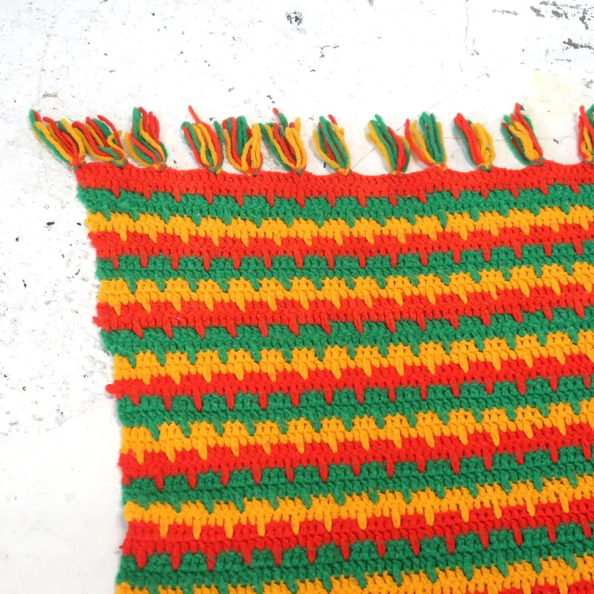 ビンテージ ニットブランケット